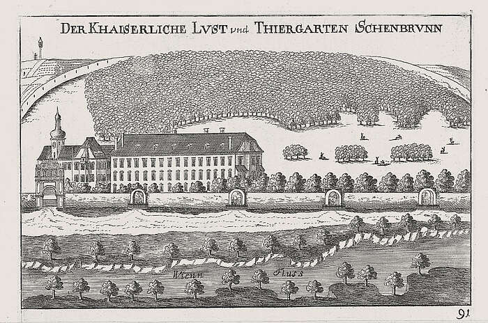 Stich von Tobias Sadeler aus: Georg Matthaeus Vischer, Topographia archiducatus Austriae inferioris, 1672